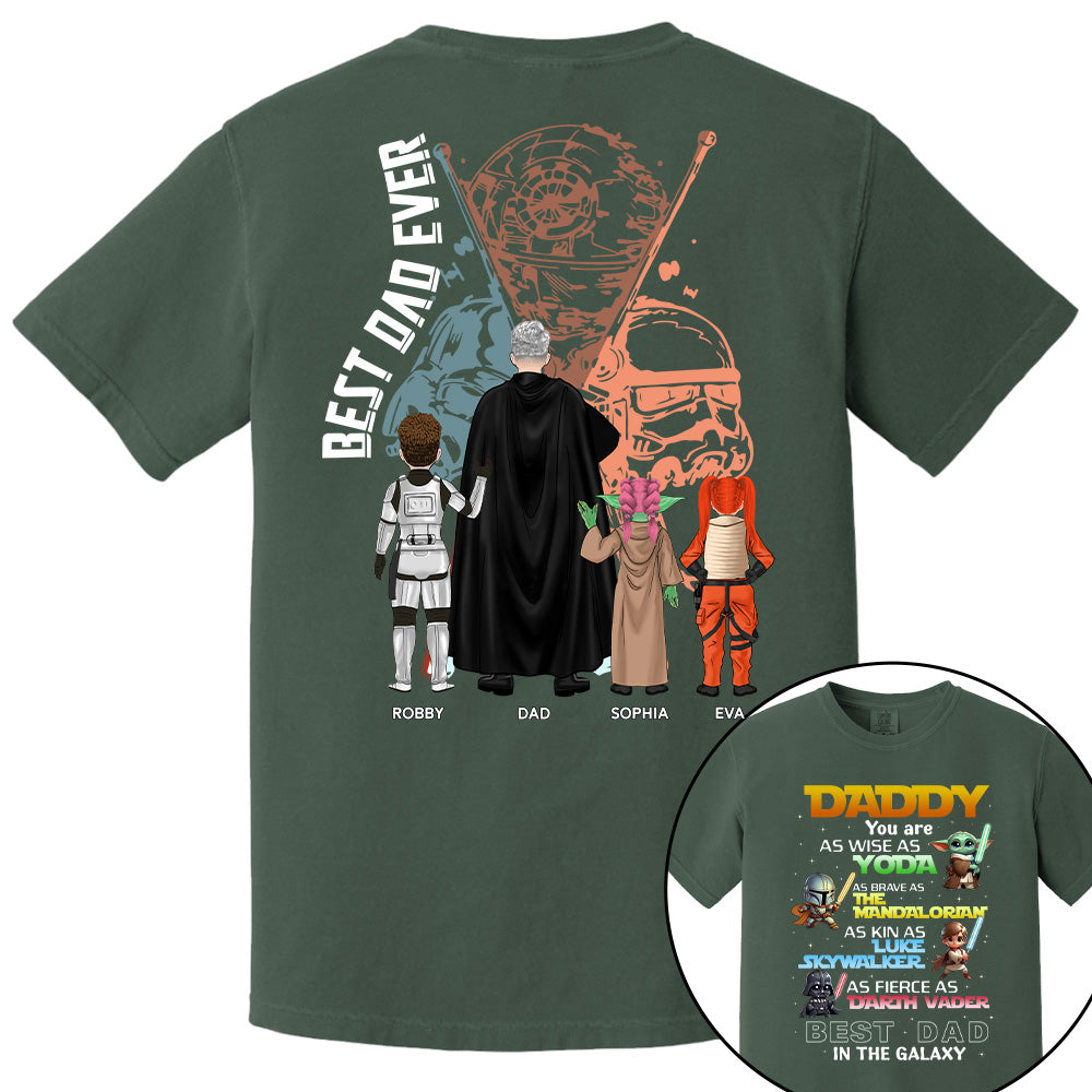 Best Dad In The Galaxy Personalized Shirt Gift For Dad Pt99