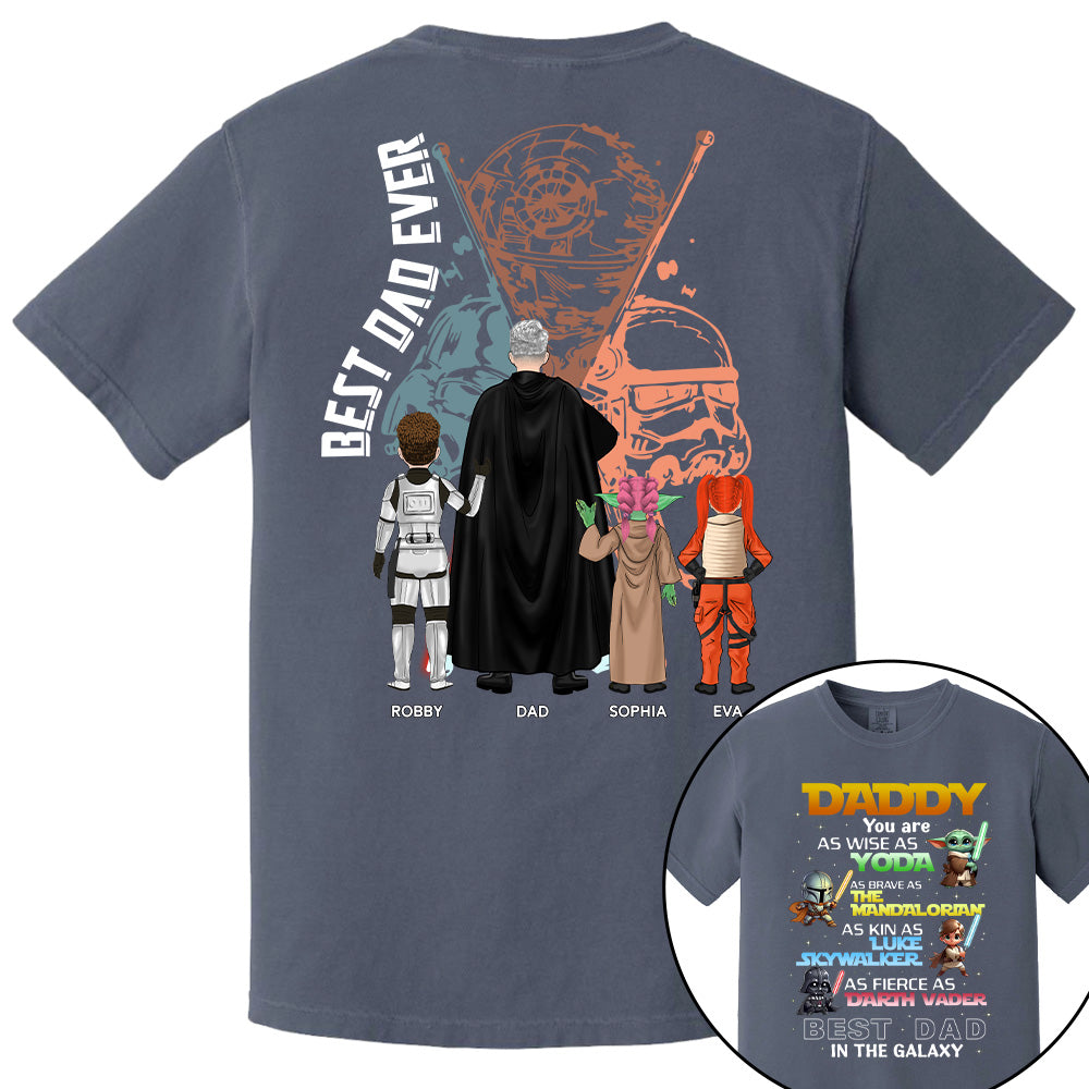 Best Dad In The Galaxy Personalized Shirt Gift For Dad Pt99