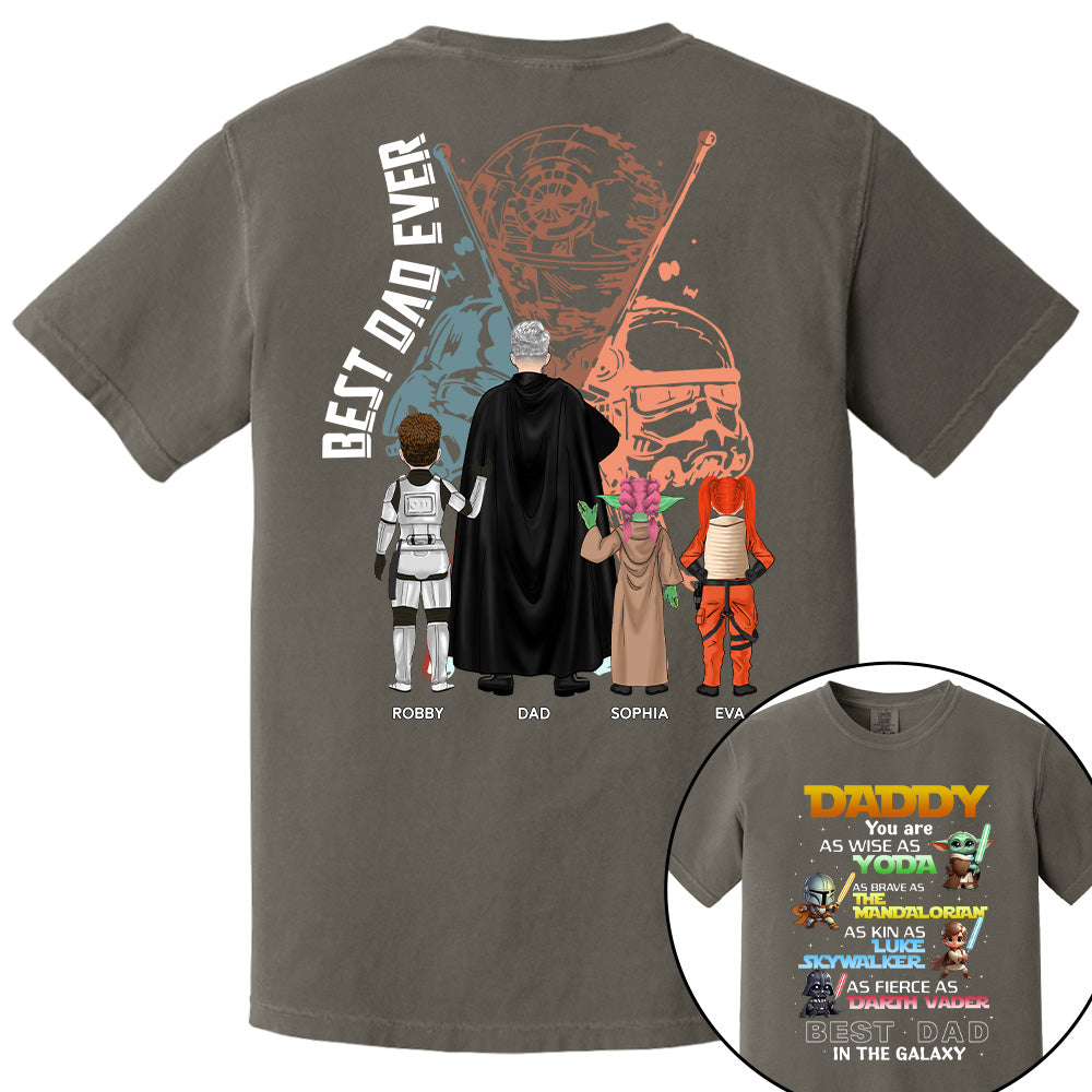 Best Dad In The Galaxy Personalized Shirt Gift For Dad Pt99