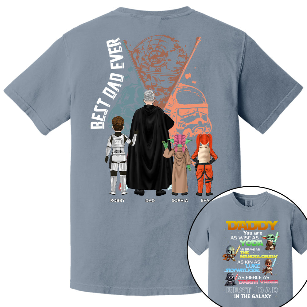 Best Dad In The Galaxy Personalized Shirt Gift For Dad Pt99
