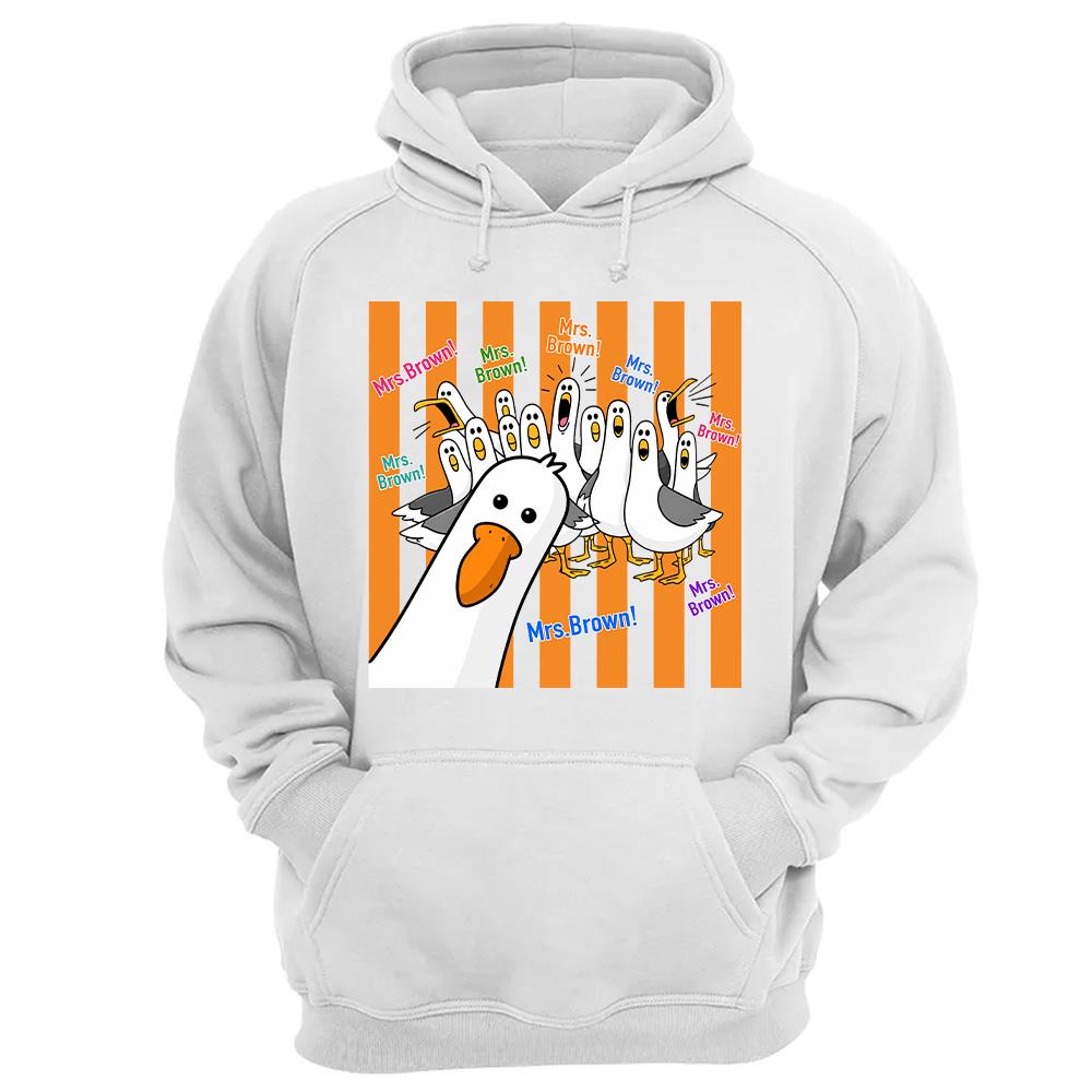 Custom Funny Seagulls Teacher Name Shirt, Teacher Appreciation Gift L0411 Hv01