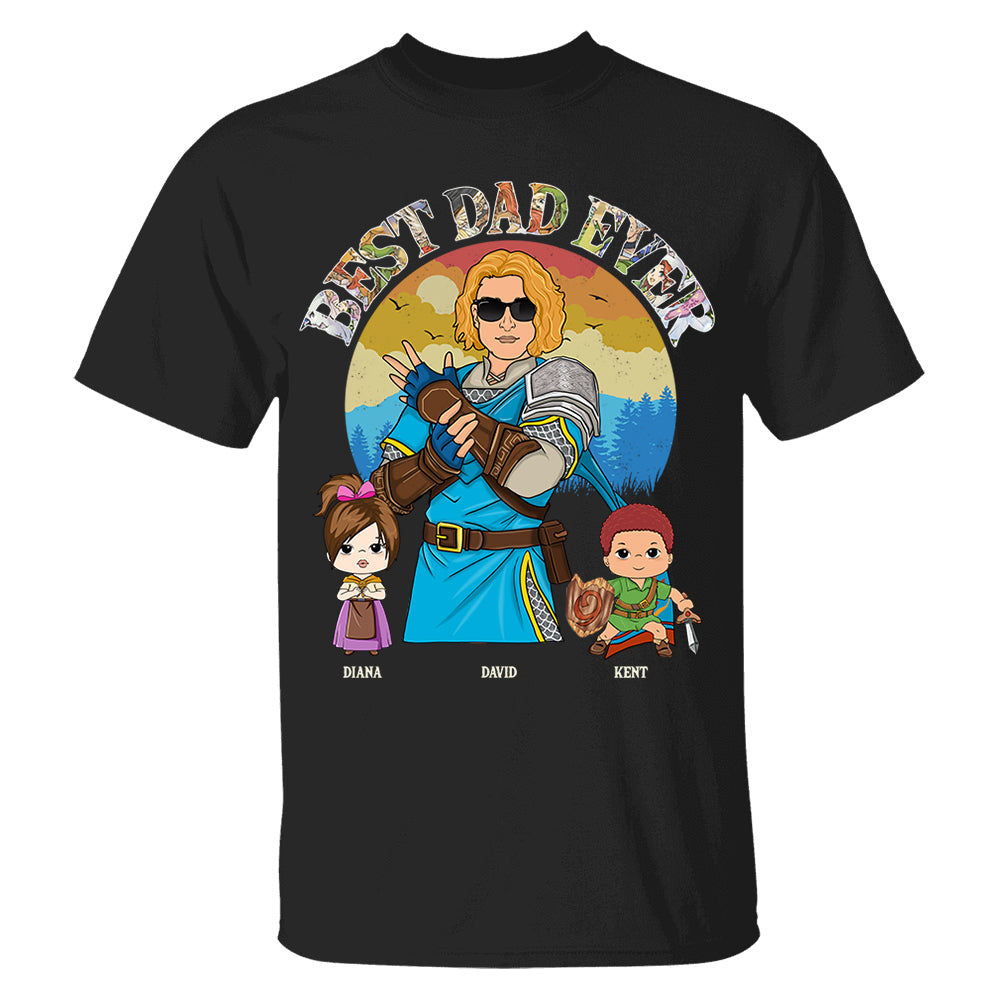 Personalized Best Dad Ever Shirt Gift For Dad - Birthday & Father's Day Gift For Him