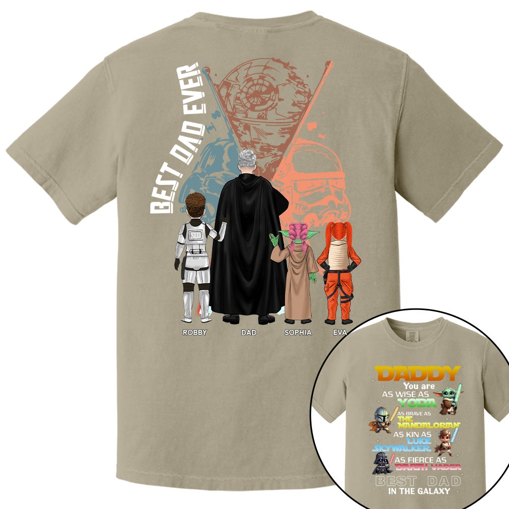 Best Dad In The Galaxy Personalized Shirt Gift For Dad Pt99