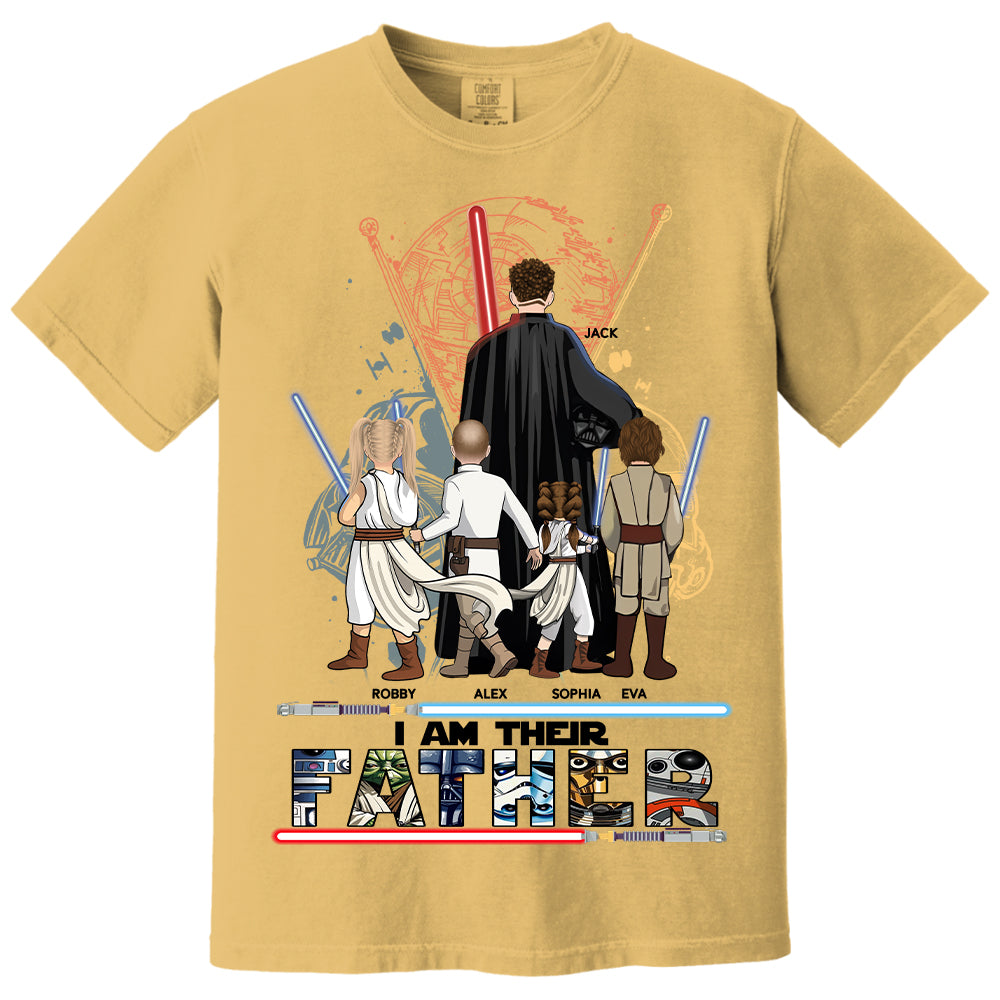 Best Dad Ever - I Am Their Father Personalized Shirt Gift For Dad - Custom Father's Day Gift 2025 New Nh00