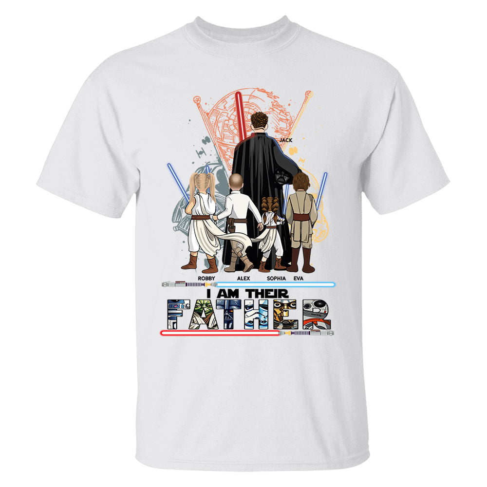 Best Dad Ever - I Am Their Father Personalized Shirt Gift For Dad - Custom Father's Day Gift 2025 New Nh00