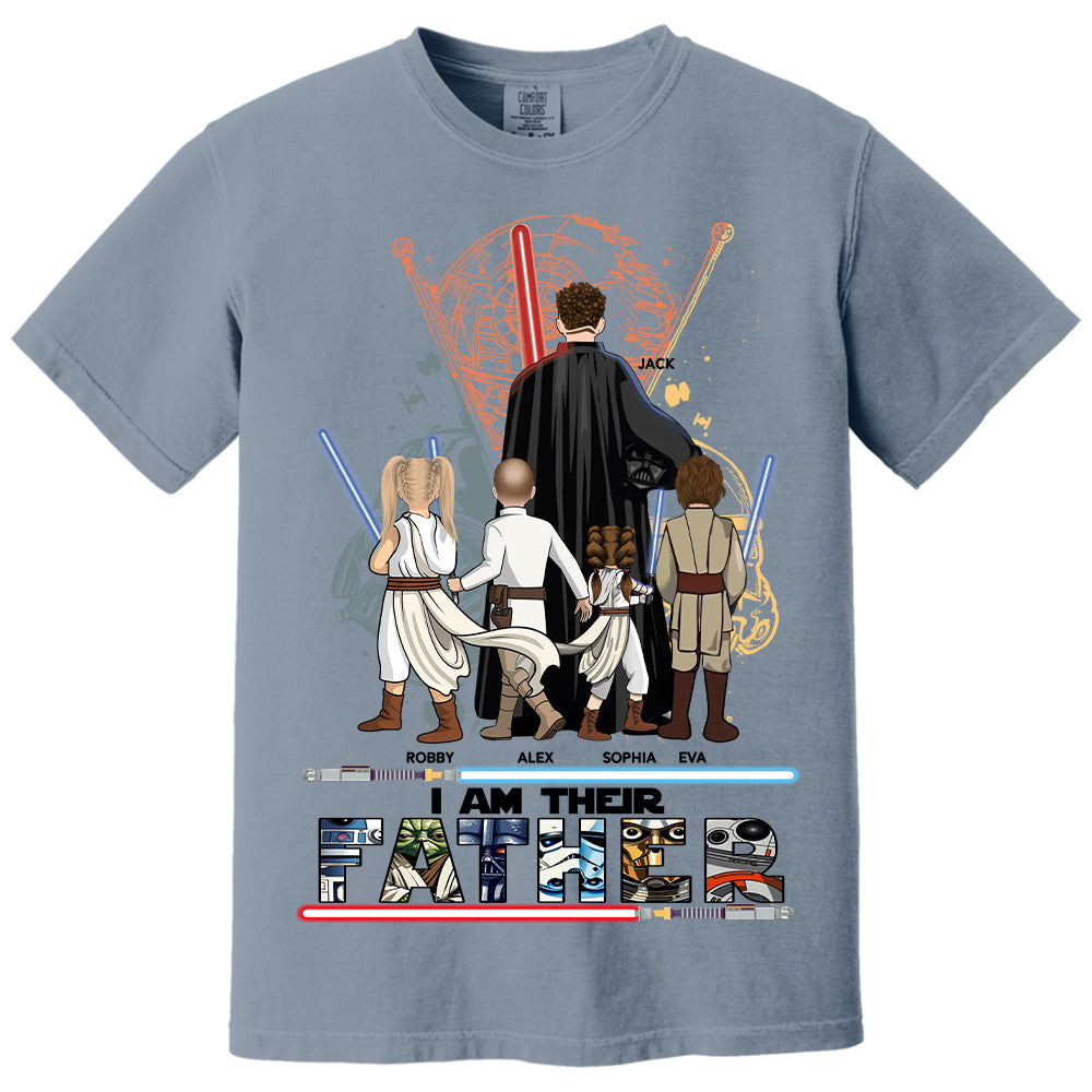 Best Dad Ever - I Am Their Father Personalized Shirt Gift For Dad - Custom Father's Day Gift 2025 New Nh00