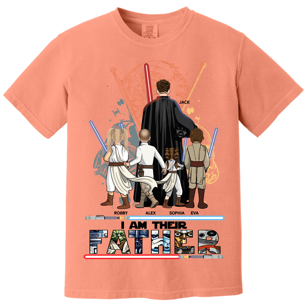Best Dad Ever - I Am Their Father Personalized Shirt Gift For Dad - Custom Father's Day Gift 2025 New Nh00