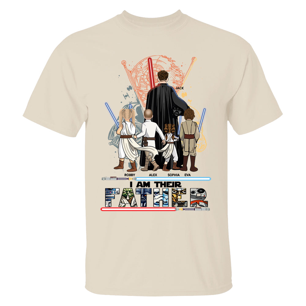 Best Dad Ever - I Am Their Father Personalized Shirt Gift For Dad - Custom Father's Day Gift 2025 New Nh00