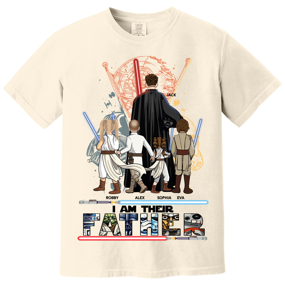 Best Dad Ever - I Am Their Father Personalized Shirt Gift For Dad - Custom Father's Day Gift 2025 New Nh00