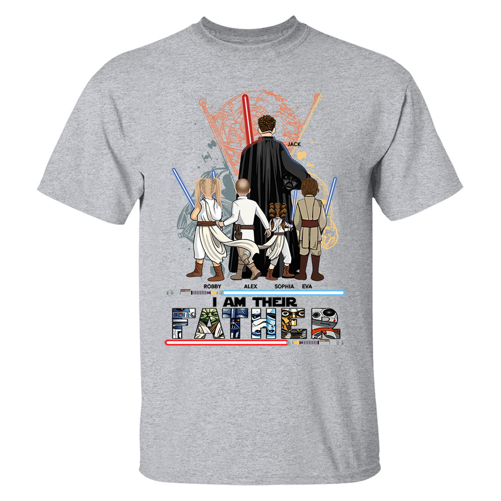 Best Dad Ever - I Am Their Father Personalized Shirt Gift For Dad - Custom Father's Day Gift 2025 New Nh00