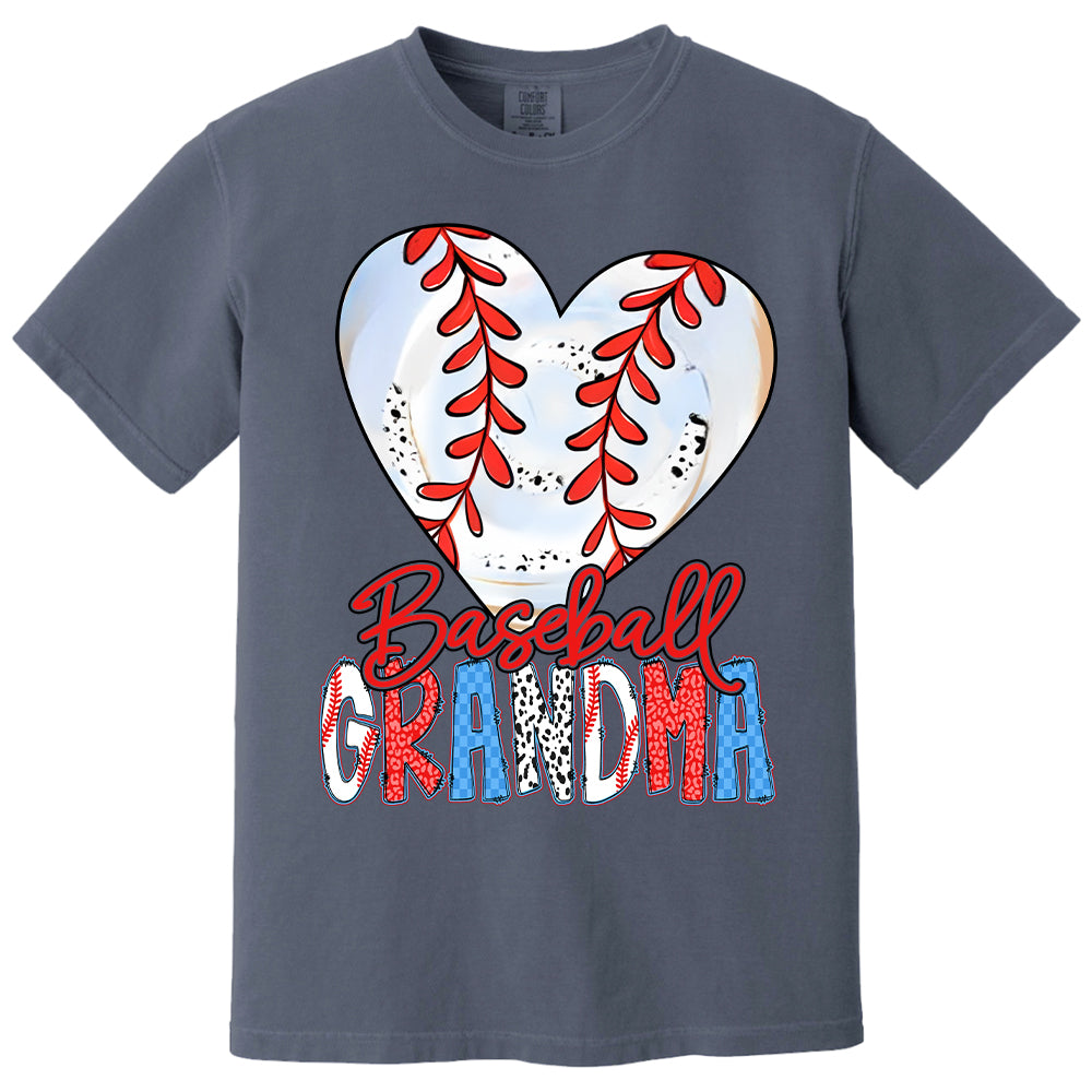 Heart Baseball Grandma - Personalized Shirt Hv01