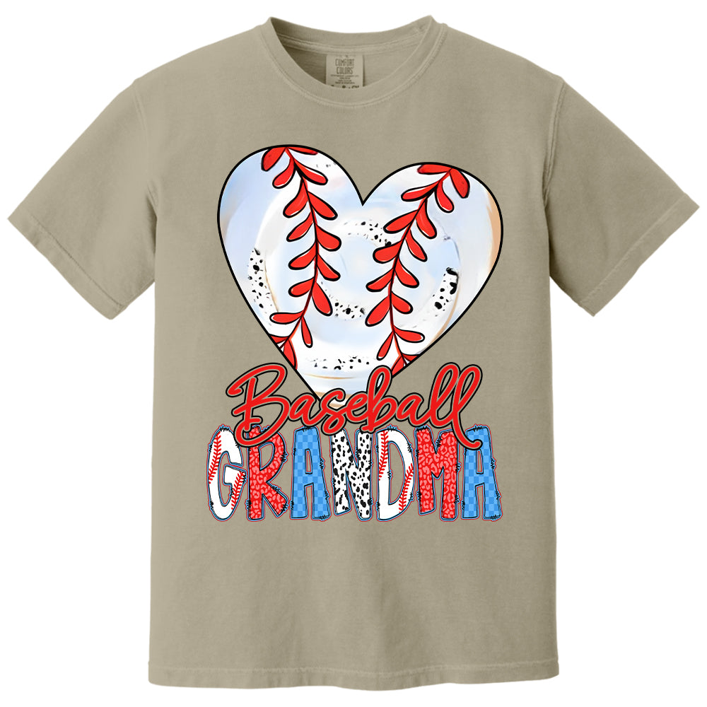 Heart Baseball Grandma - Personalized Shirt Hv01