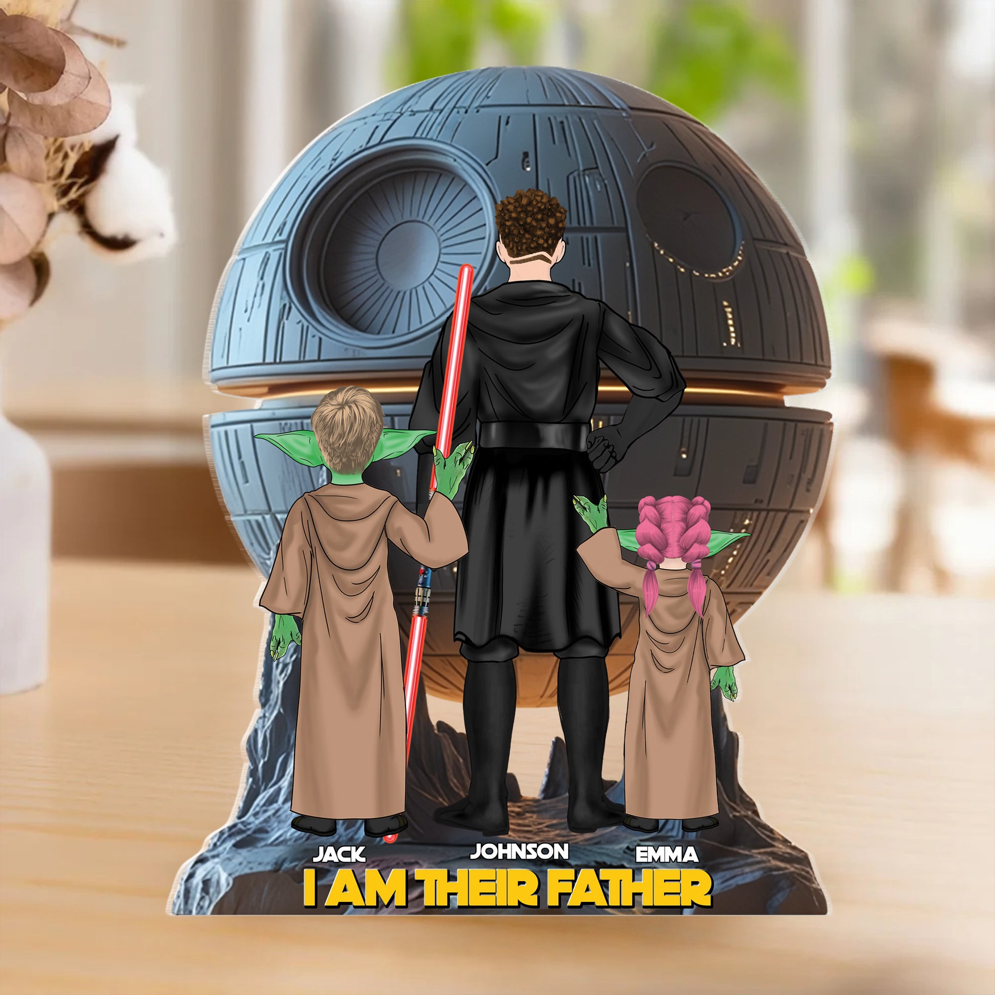 I Am Their Father - Personalized Acrylic Block Plaque, Father's Day Gift for Dad Tu20