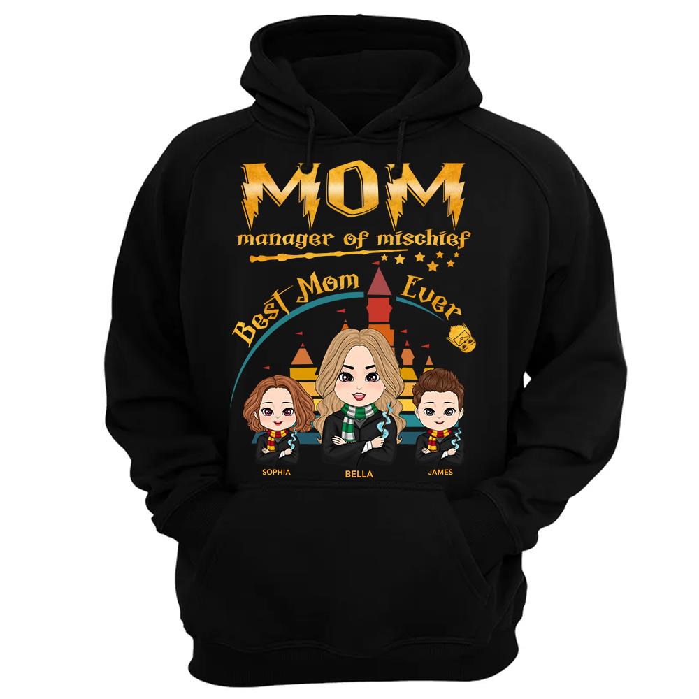 Customized Wizard Mom Shirt Manager Of Mischief Mom, Best Mom Ever, Mother's Day Gift L0411 Hv01