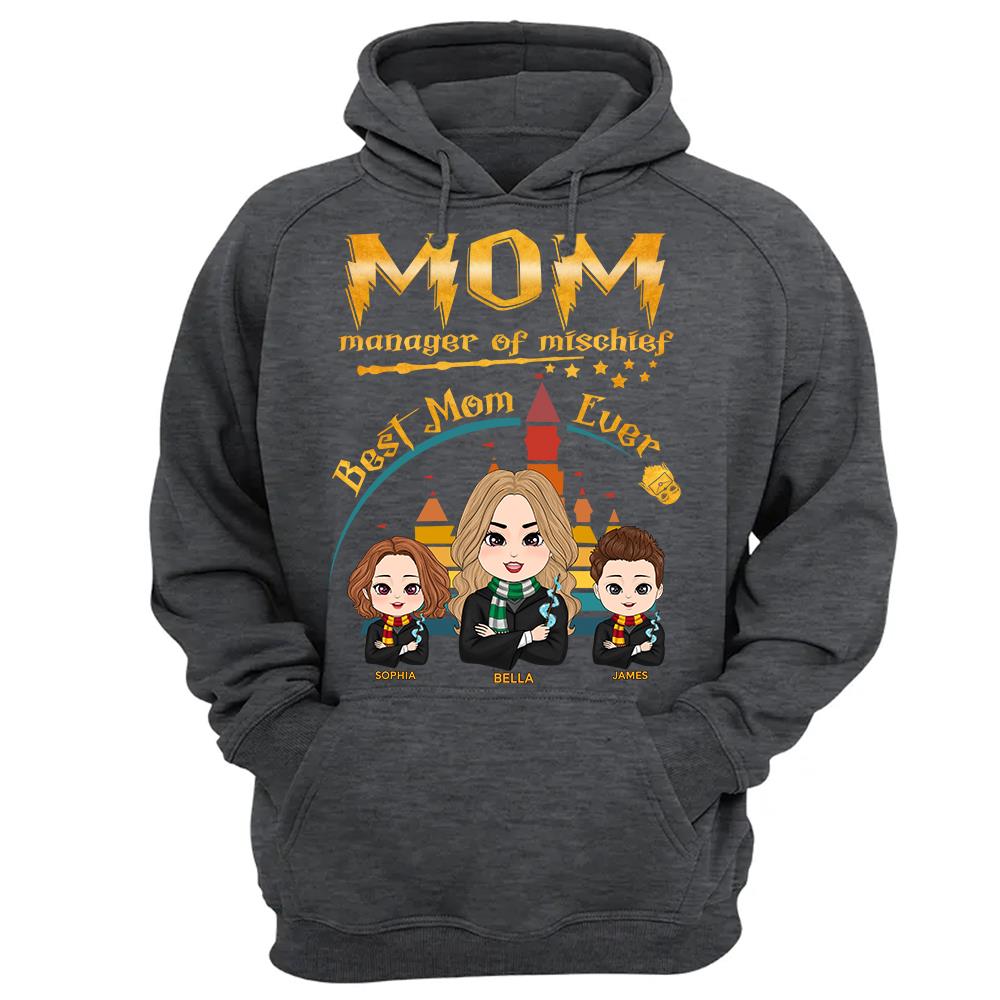 Customized Wizard Mom Shirt Manager Of Mischief Mom, Best Mom Ever, Mother's Day Gift L0411 Hv01