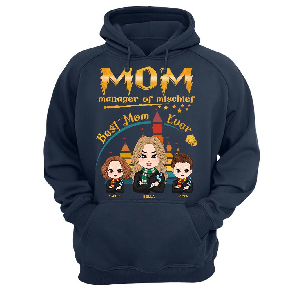 Customized Wizard Mom Shirt Manager Of Mischief Mom, Best Mom Ever, Mother's Day Gift L0411 Hv01