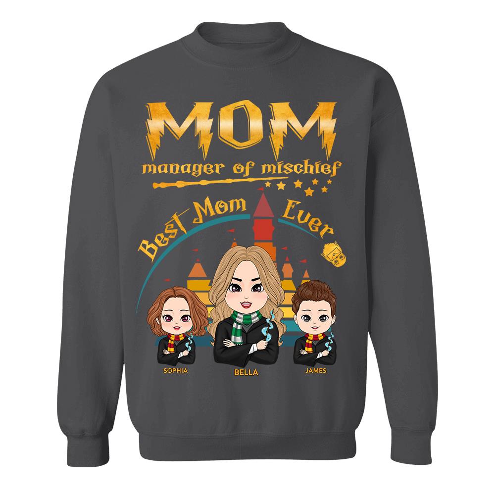 Customized Wizard Mom Shirt Manager Of Mischief Mom, Best Mom Ever, Mother's Day Gift L0411 Hv01