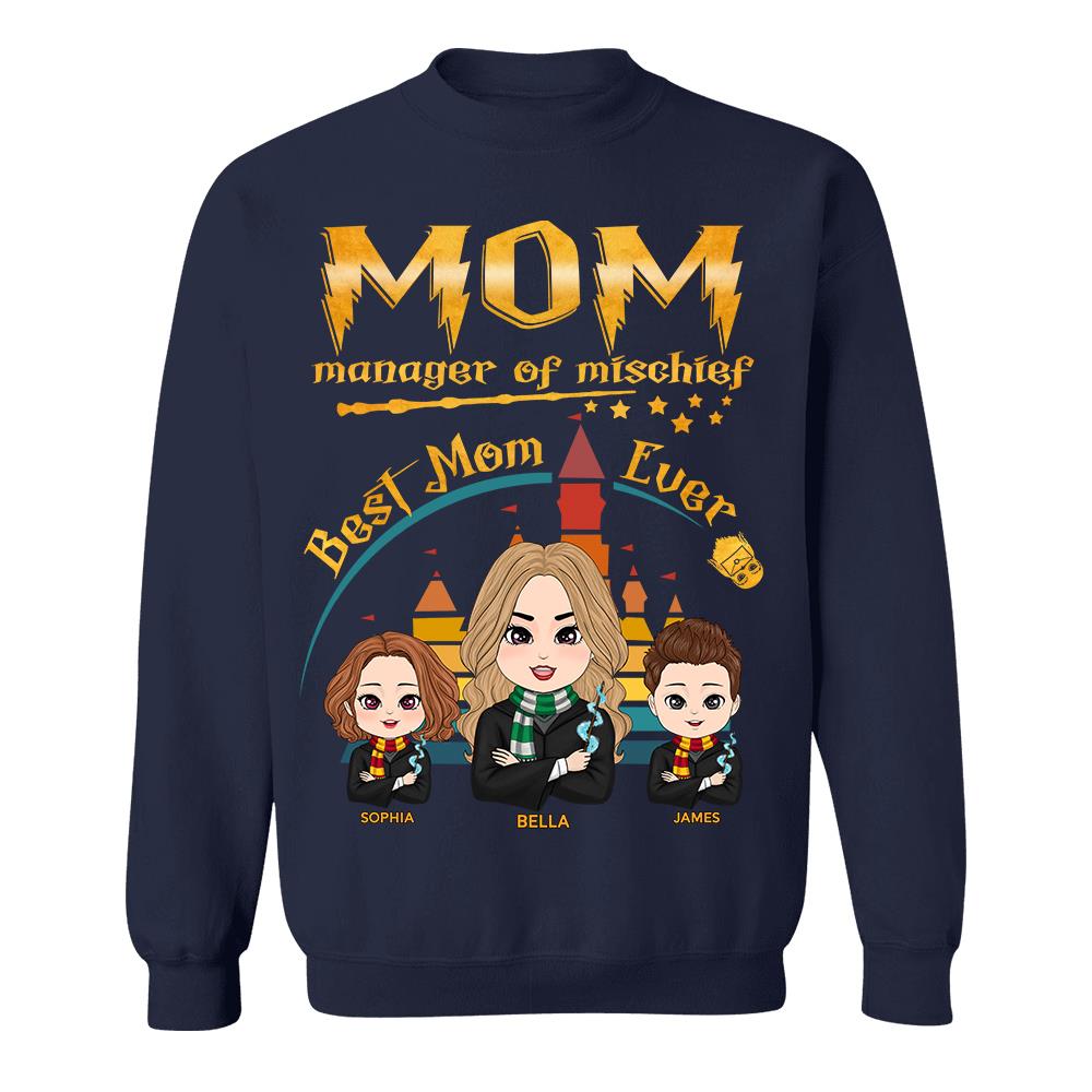 Customized Wizard Mom Shirt Manager Of Mischief Mom, Best Mom Ever, Mother's Day Gift L0411 Hv01