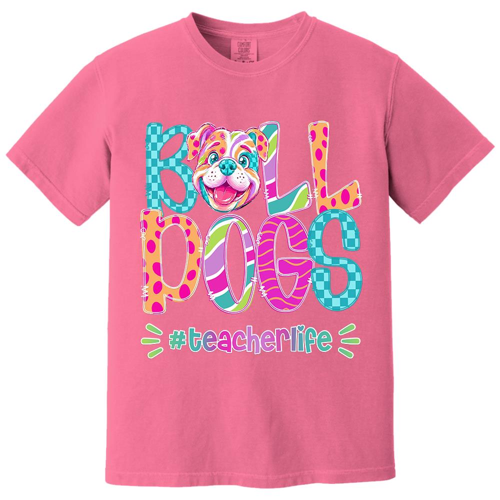 Personalized Mascot Spirit Shirt, Personalized School Spirit Tee, Colorful Team Name T-Shirt Hv01
