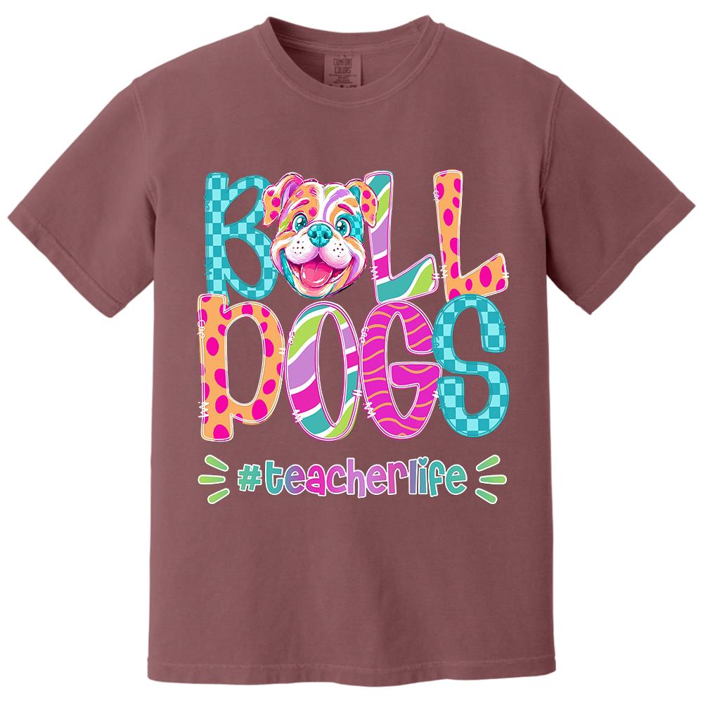 Personalized Mascot Spirit Shirt, Personalized School Spirit Tee, Colorful Team Name T-Shirt Hv01