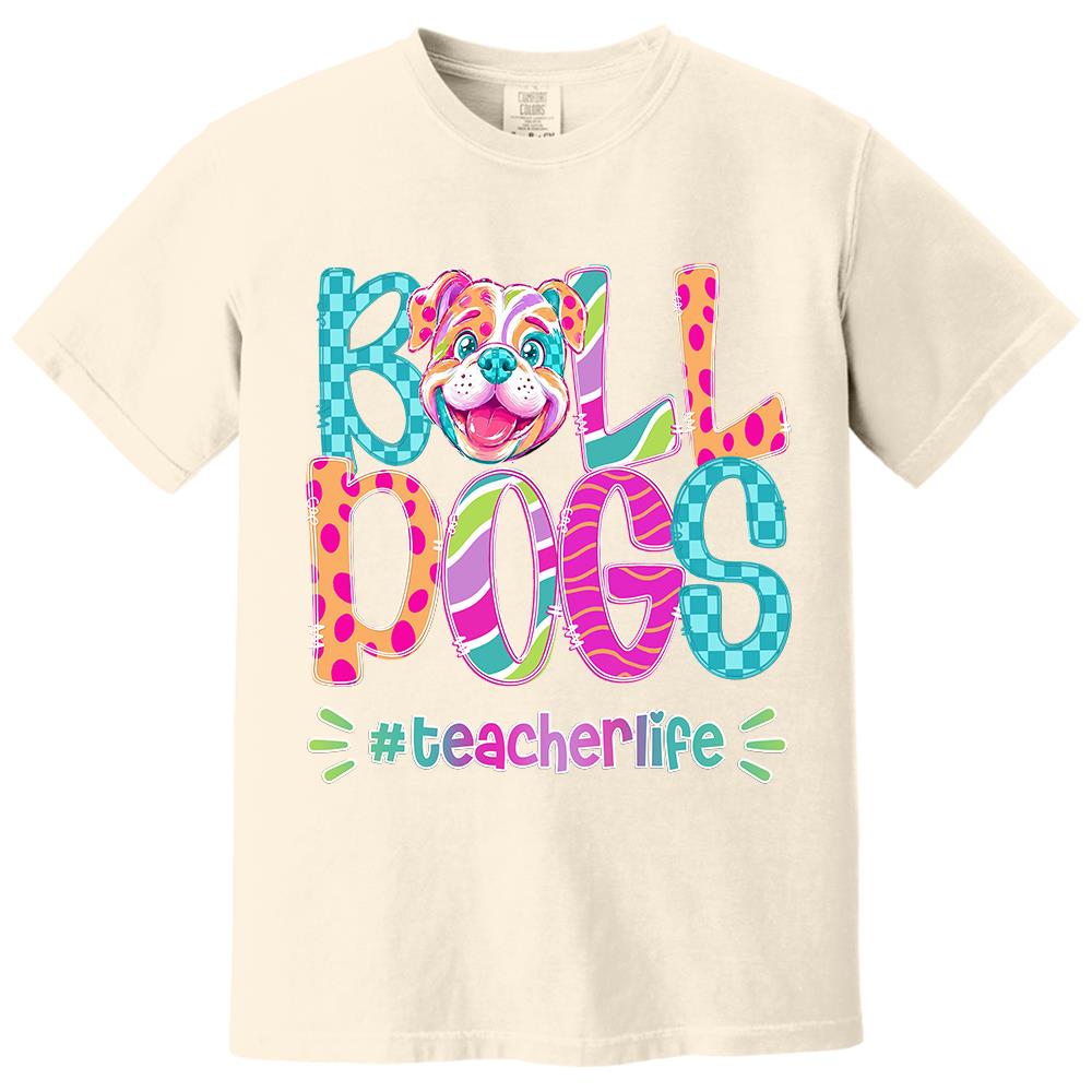 Personalized Mascot Spirit Shirt, Personalized School Spirit Tee, Colorful Team Name T-Shirt Hv01
