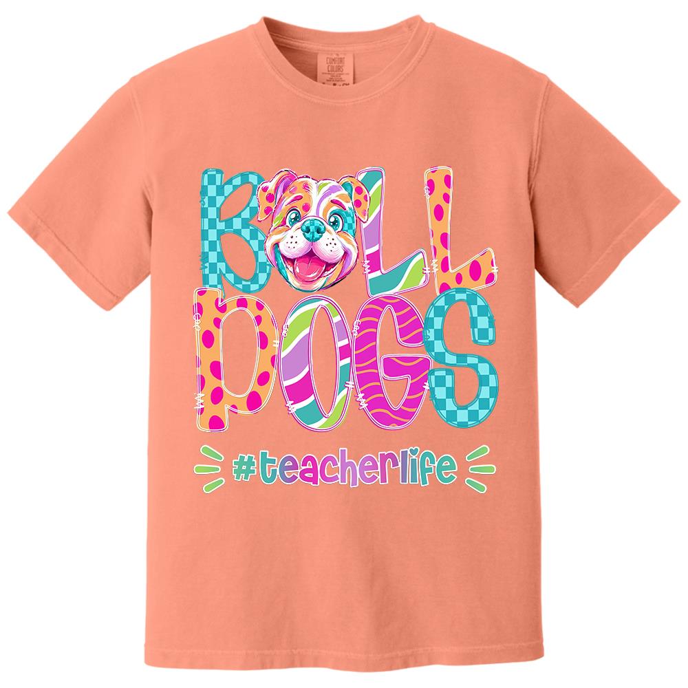 Personalized Mascot Spirit Shirt, Personalized School Spirit Tee, Colorful Team Name T-Shirt Hv01