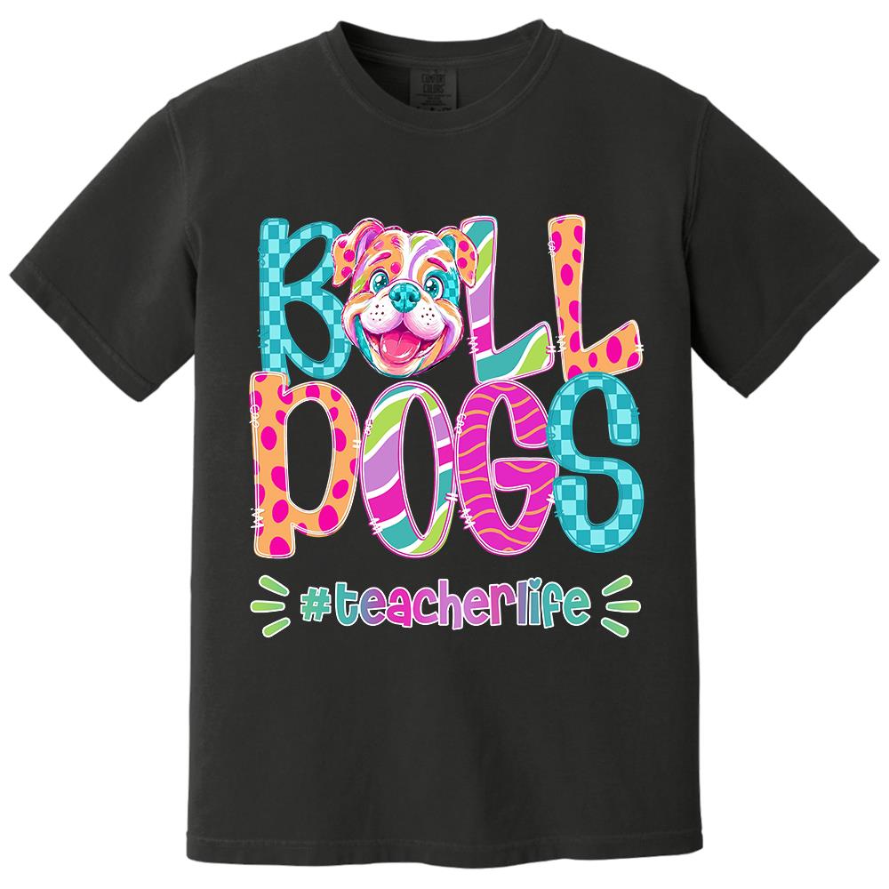 Personalized Mascot Spirit Shirt, Personalized School Spirit Tee, Colorful Team Name T-Shirt Hv01