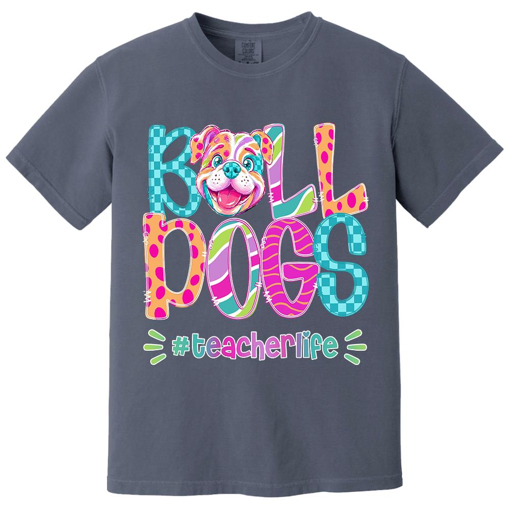 Personalized Mascot Spirit Shirt, Personalized School Spirit Tee, Colorful Team Name T-Shirt Hv01