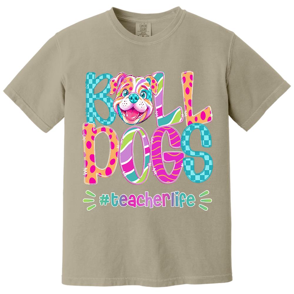 Personalized Mascot Spirit Shirt, Personalized School Spirit Tee, Colorful Team Name T-Shirt Hv01