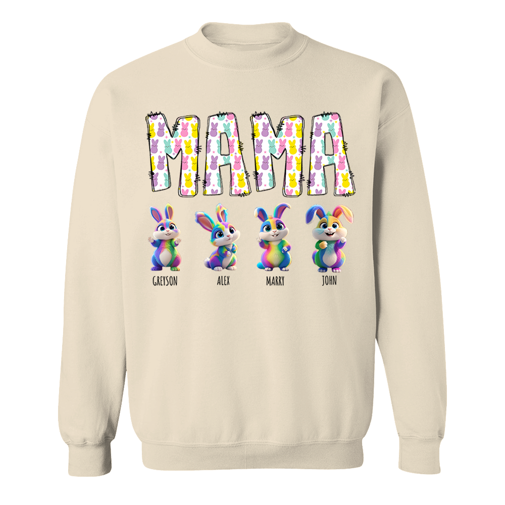 Mama Pepes - Personalized Grandma's Peeps Easter Day Shirt Pa00