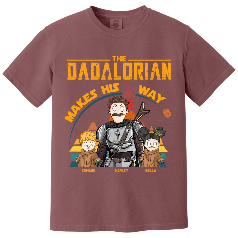 The Dadalorian Makes His Way - Personalized Shirt For Dad New Tu24