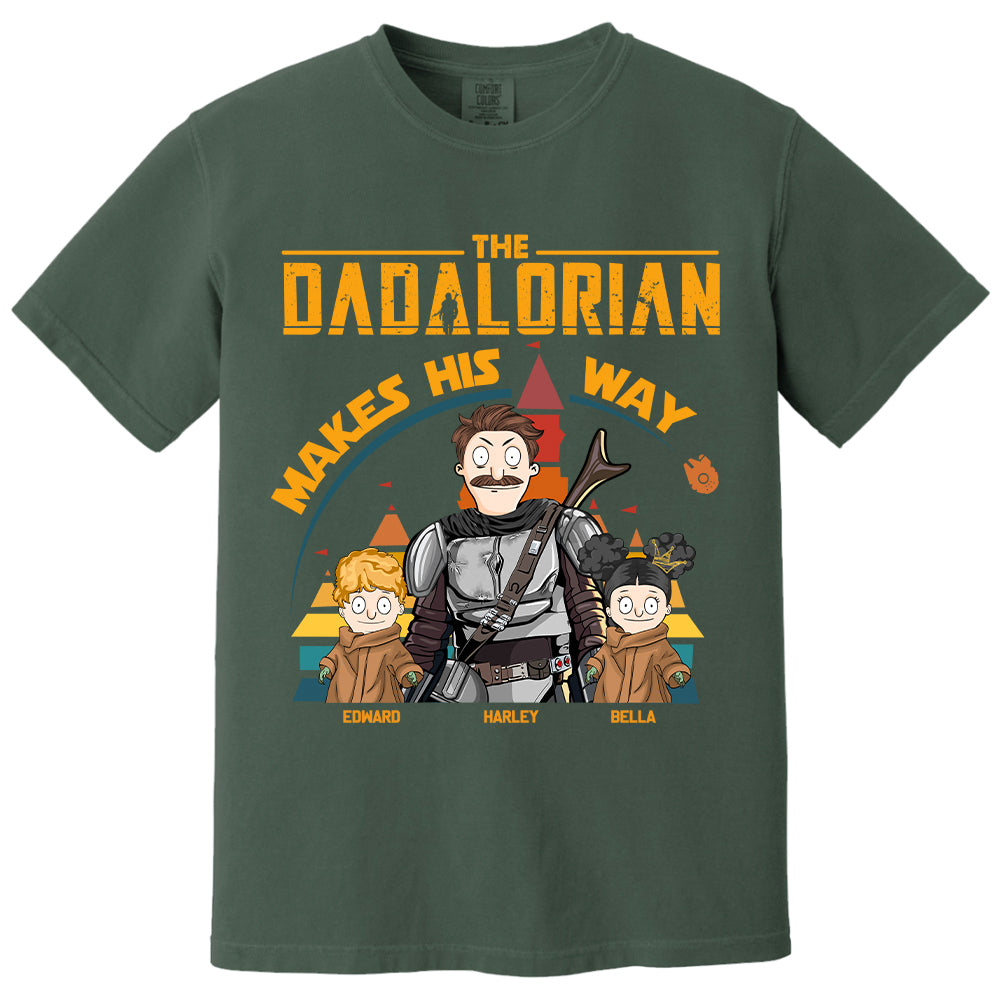 The Dadalorian Makes His Way - Personalized Shirt For Dad New Tu24