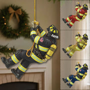 Personalized Firefighter Christmas Ornament - Custom Fireman Gift Pt99