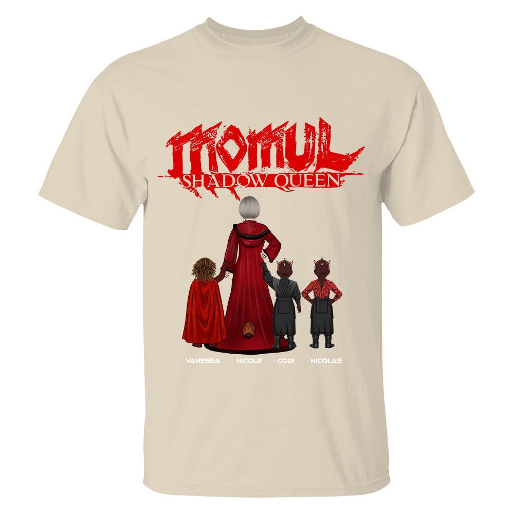 Personalized Momul Shadow Queen Shirt For Mom - Custom Mother's Day Gift 2026