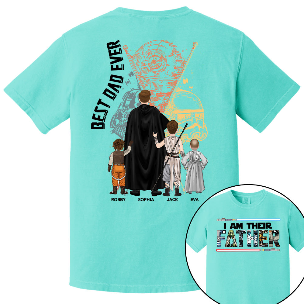 I Am Their Father - Personalized Shirt For Dad Grandpa Custom Clipart NA04 PT99