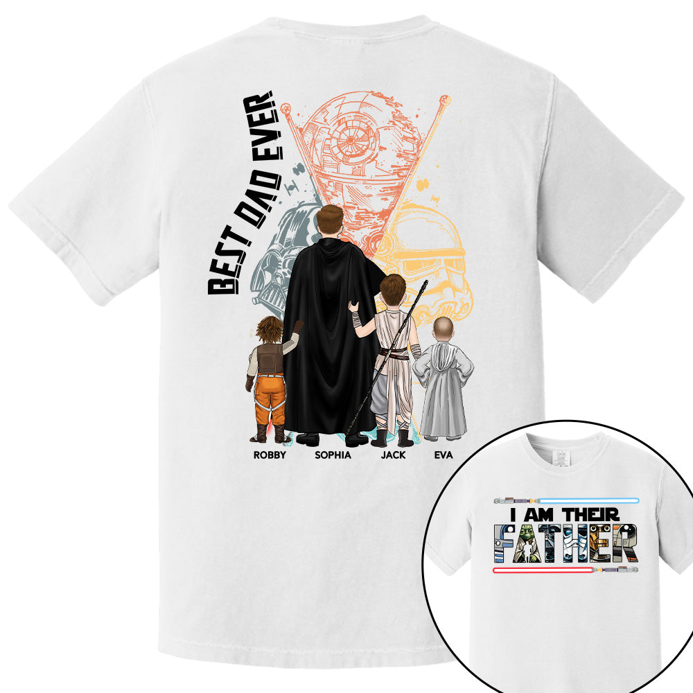 I Am Their Father - Personalized Shirt For Dad Grandpa Custom Clipart NA04 PT99
