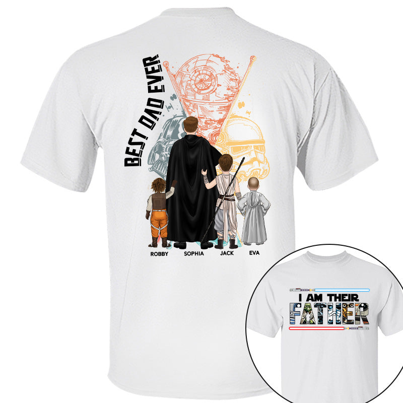 I Am Their Father - Personalized Shirt For Dad Grandpa Custom Clipart NA04 PT99