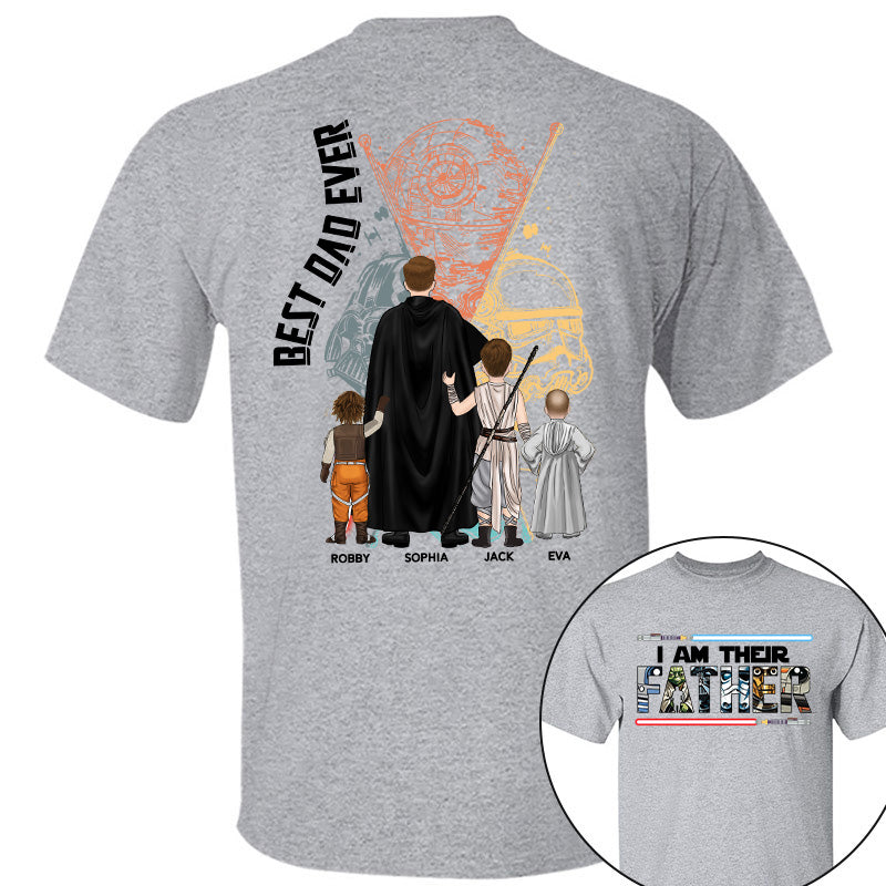 I Am Their Father - Personalized Shirt For Dad Grandpa Custom Clipart NA04 PT99