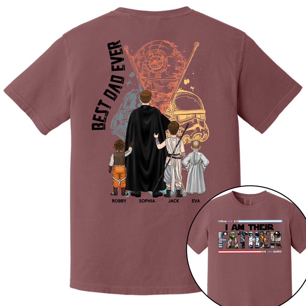 I Am Their Father - Personalized Shirt For Dad Grandpa Custom Clipart NA04 PT99