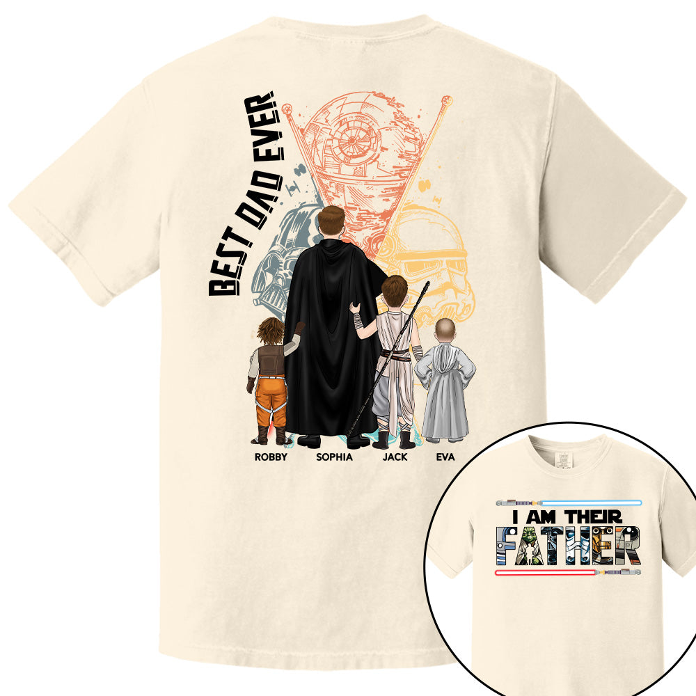 I Am Their Father - Personalized Shirt For Dad Grandpa Custom Clipart NA04 PT99