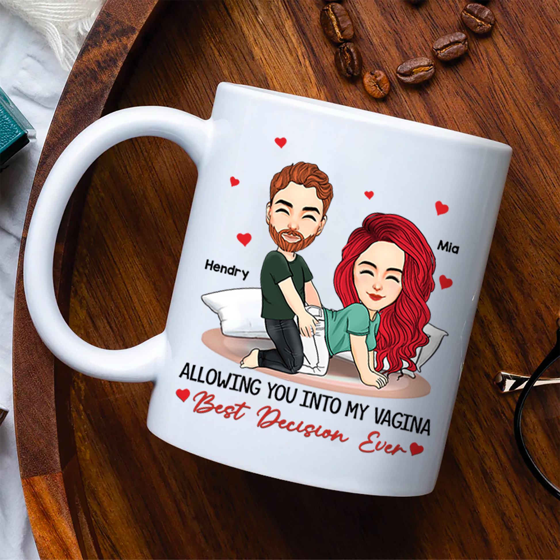 Allowing You Into My Vagina - Couple Personalized Custom Mug - Gift For Husband Wife, Anniversary Pa00