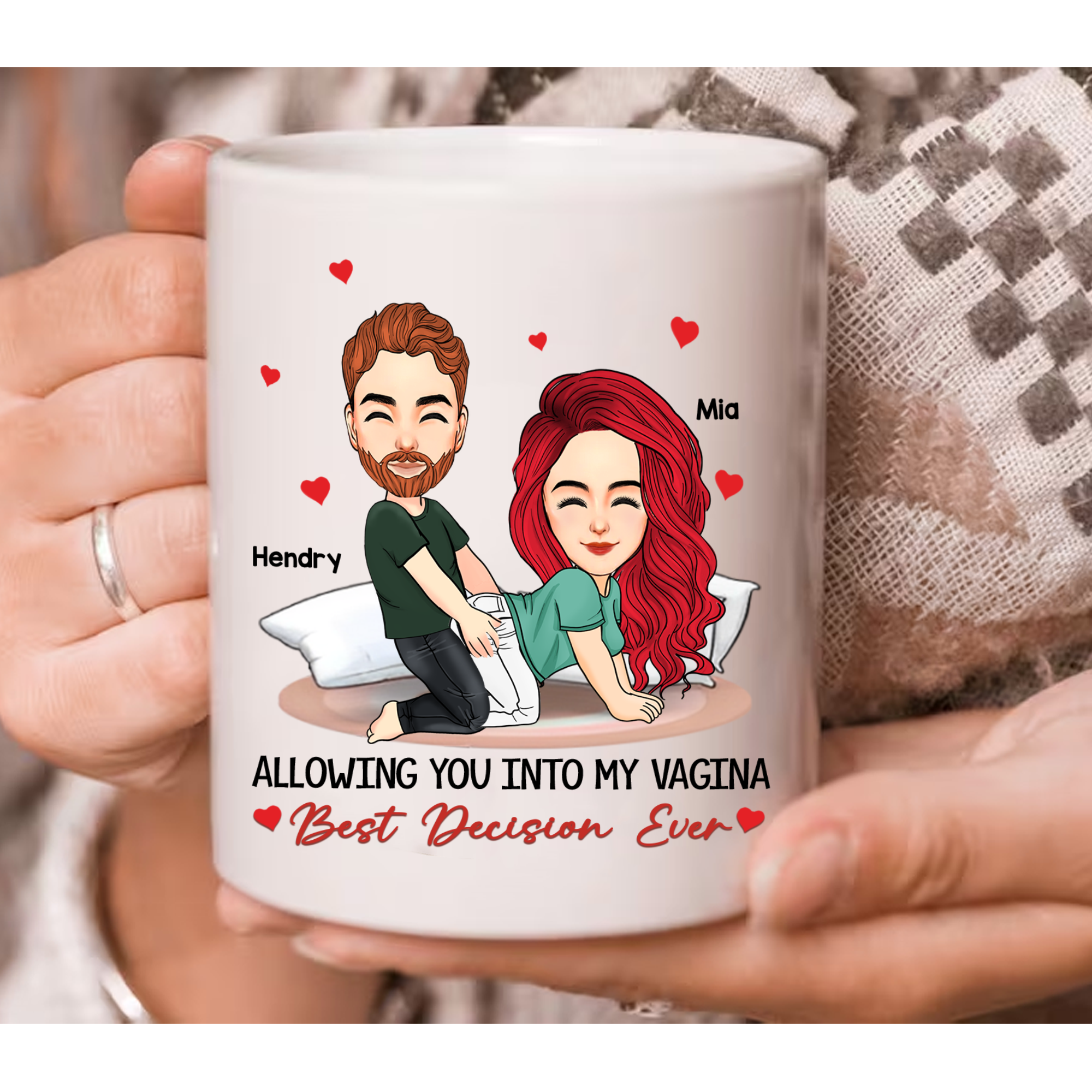 Allowing You Into My Vagina - Couple Personalized Custom Mug - Gift For Husband Wife, Anniversary Pa00