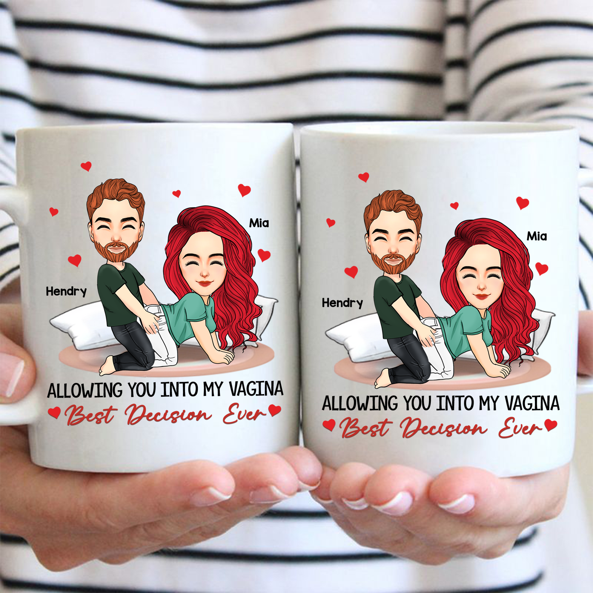 Allowing You Into My Vagina - Couple Personalized Custom Mug - Gift For Husband Wife, Anniversary Pa00