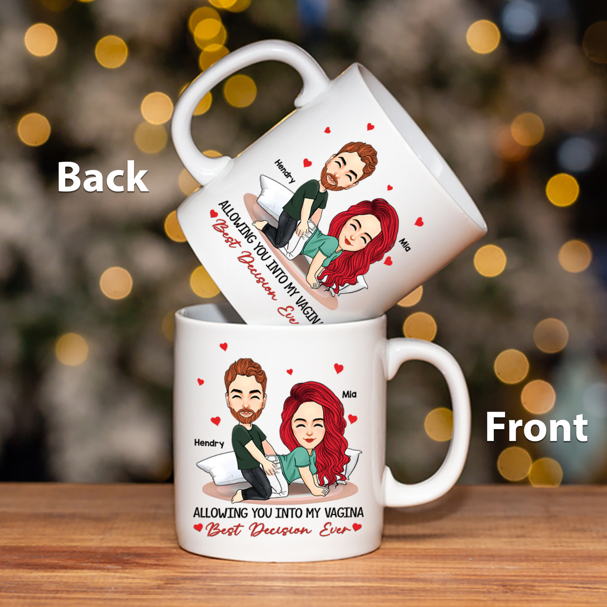 Allowing You Into My Vagina - Couple Personalized Custom Mug - Gift For Husband Wife, Anniversary Pa00