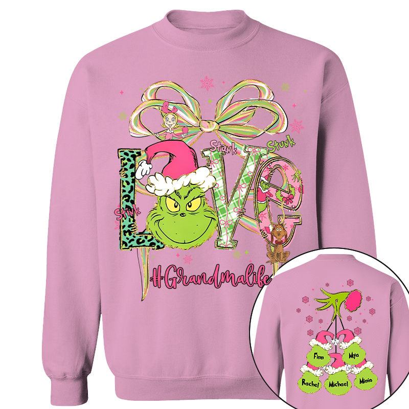 Grandma Christmas Sweatshirt - Personalized Gifts For Holly Jolly Xmas NA04