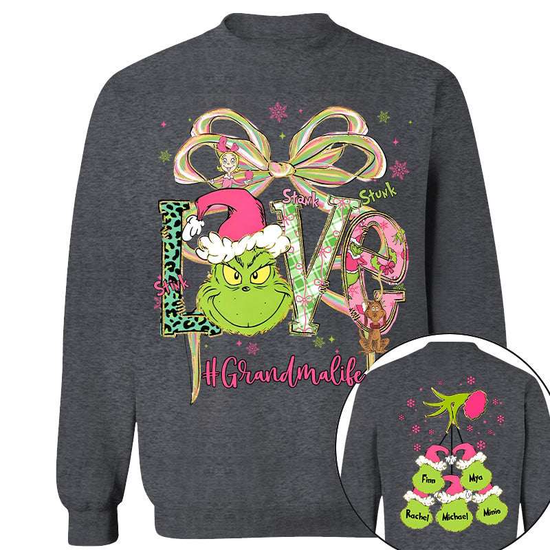 Grandma Christmas Sweatshirt - Personalized Gifts For Holly Jolly Xmas NA04
