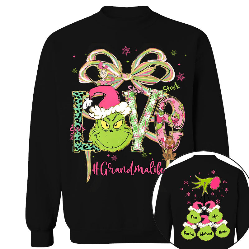 Grandma Christmas Sweatshirt - Personalized Gifts For Holly Jolly Xmas NA04