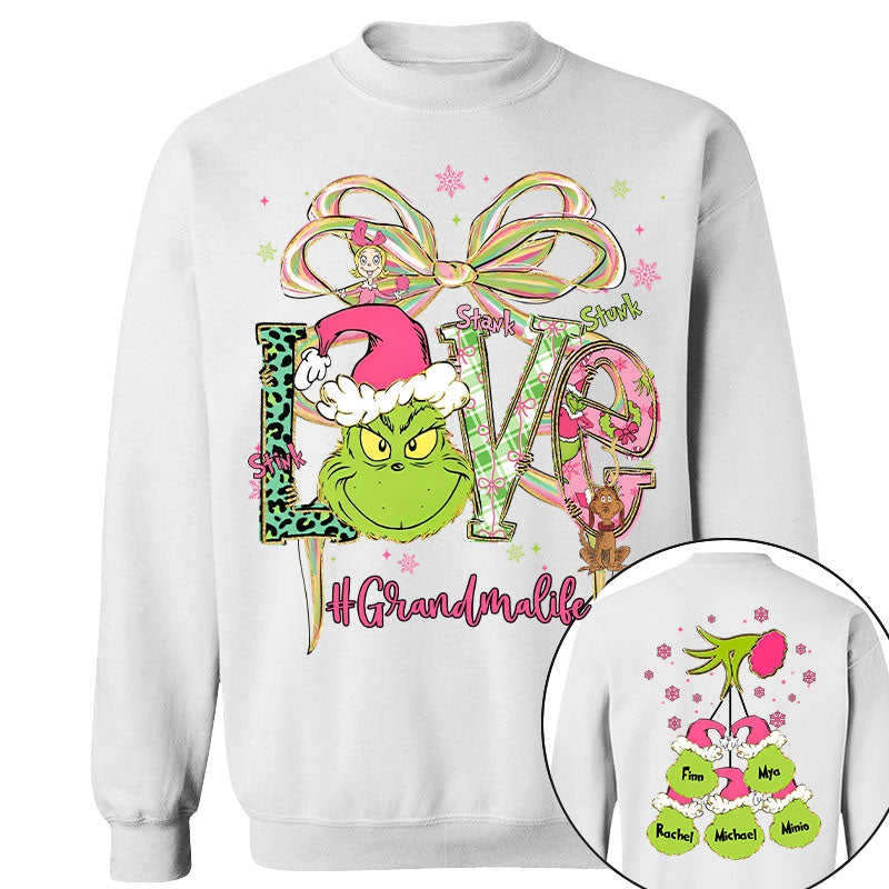 Grandma Christmas Sweatshirt - Personalized Gifts For Holly Jolly Xmas NA04
