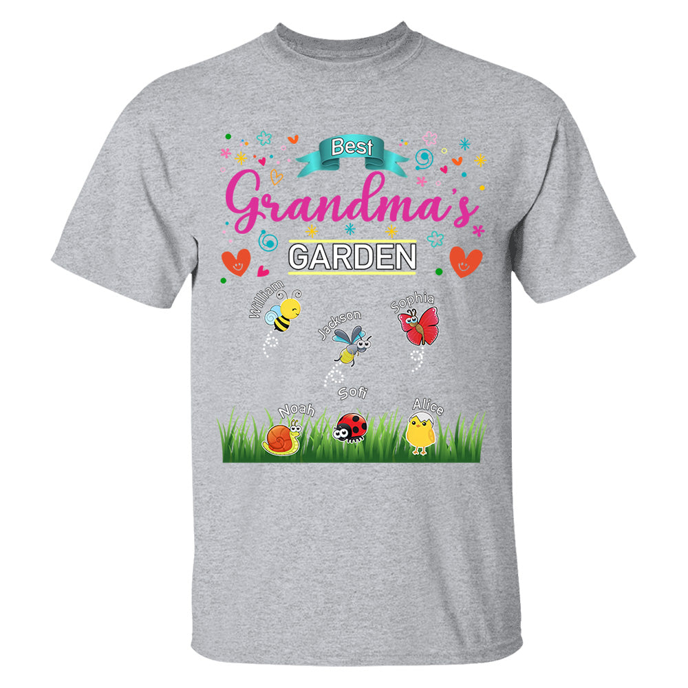 Grandma's Garden, Personalized Mama Shirt, Custom Gift For Nickname and Kids Names T1807 Tm01