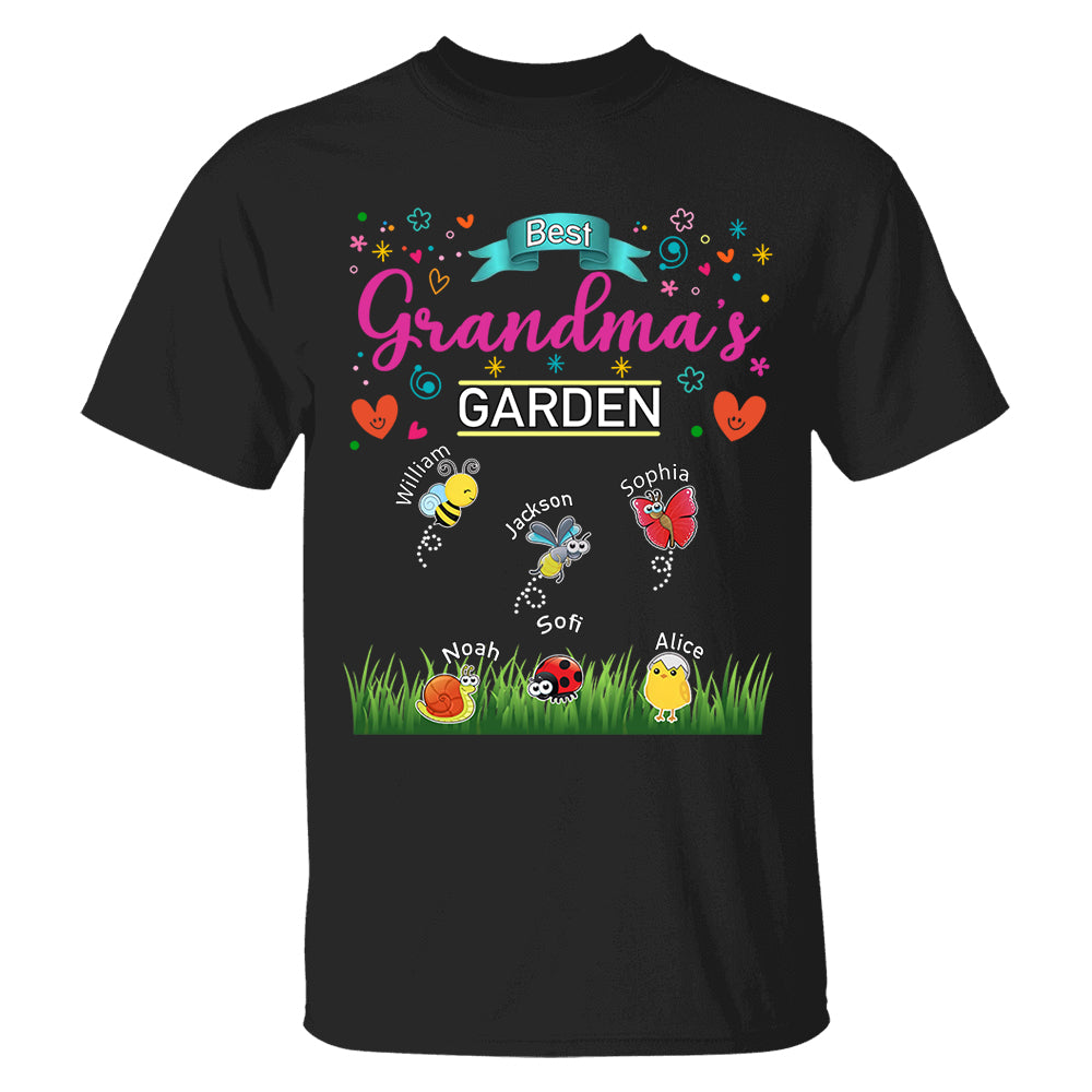 Grandma's Garden, Personalized Mama Shirt, Custom Gift For Nickname and Kids Names T1807 Tm01
